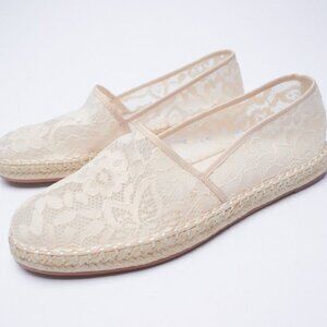 Zara lace espadrilles